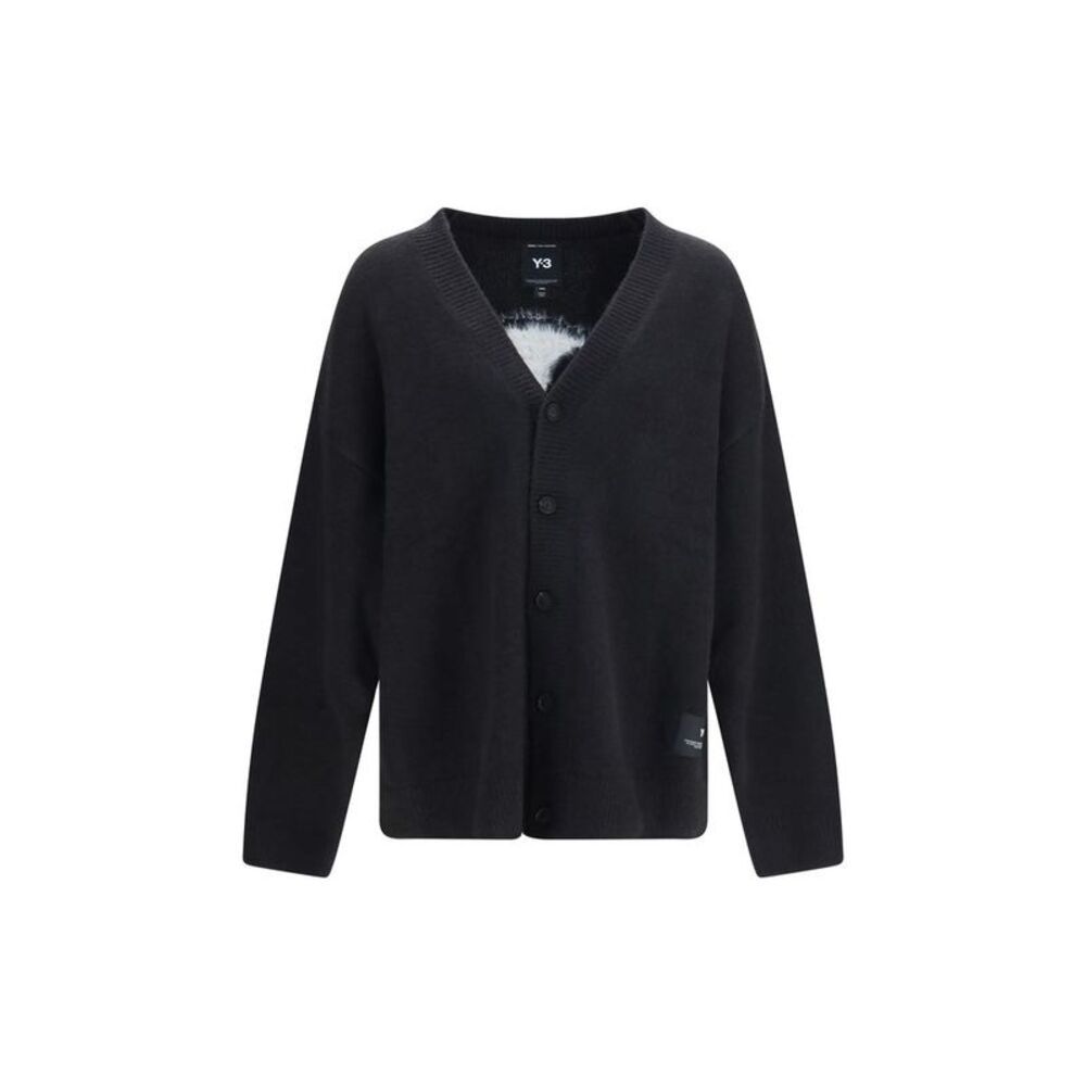 Y-3 Black Polyamide Men's Cardigan